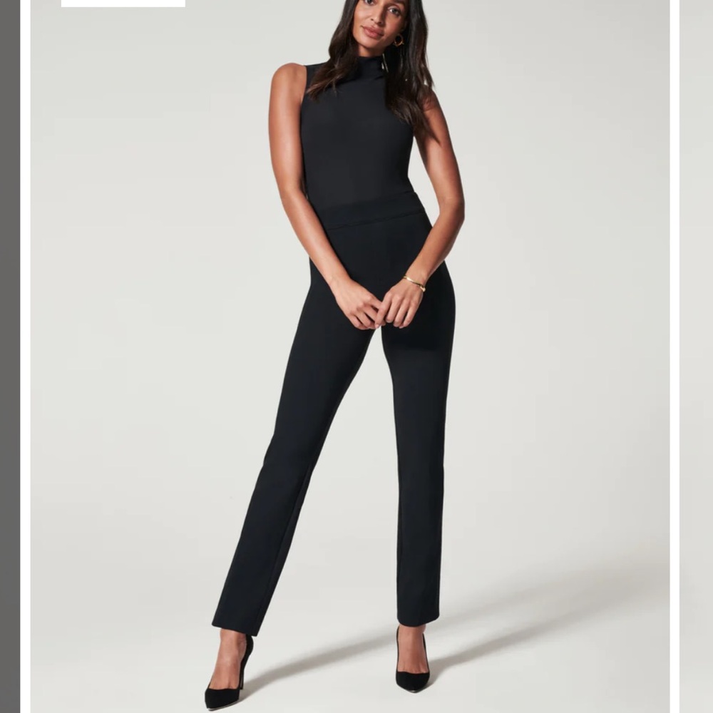 NWT New with Tags Spanx Perfect Pant Staight Leg in Classic Black size Small S